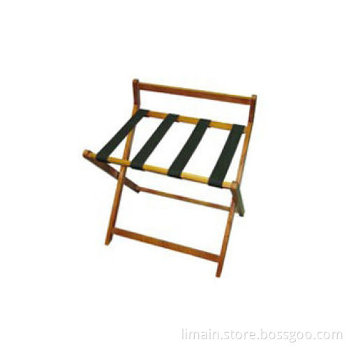 Foldable Wooden Hotel Luggage Rack, Various Colors are Available